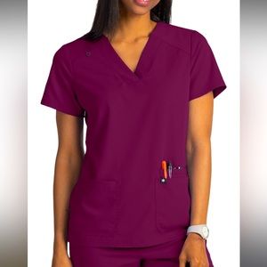 Beyond Scrubs Sunny 2 Pocket V-neck Top